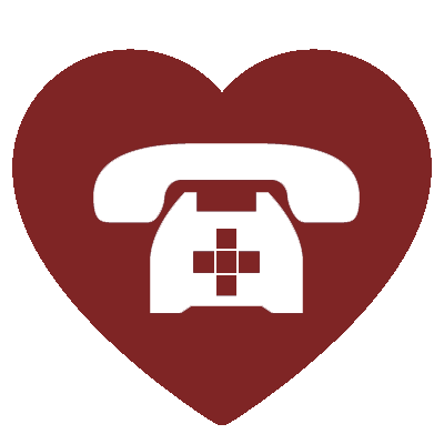 Contact Us Phone Heart Icon